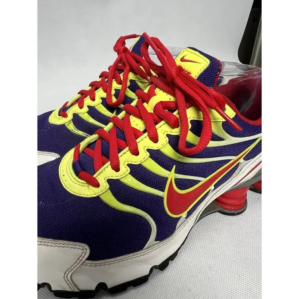 Nike ID Shox Shoes Womens Size 9.5 purp/red/yel. 898281-992